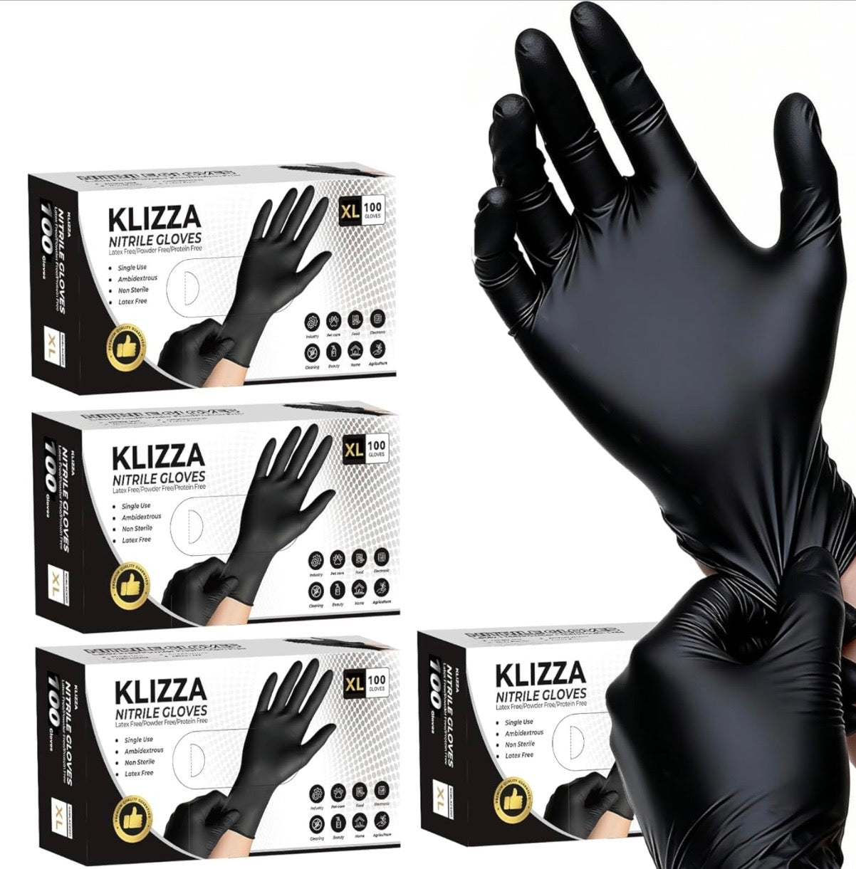 Klizza Nitrile Disposable Gloves