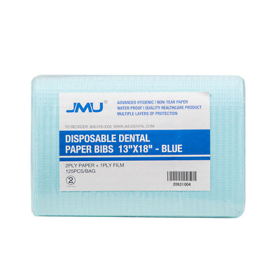 JMU Dental Patient Bibs Blue