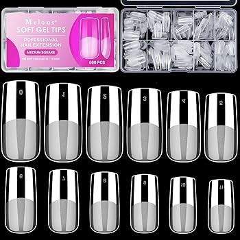 Medium Square Soft Gel Nail Tips