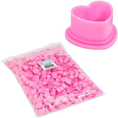 Pink Plastic Glue Cups