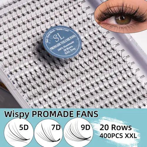 Shanel Lash ProMade Wispy Lash Fans 5D 0.07 C Mix