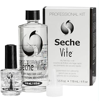 Seche Vite Top Coat Professional Kit 4.0 Oz & 0.5 Oz