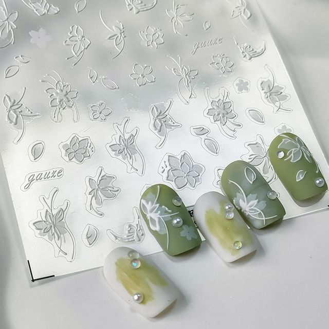 Tomoni Floral Nail Art Stickers
