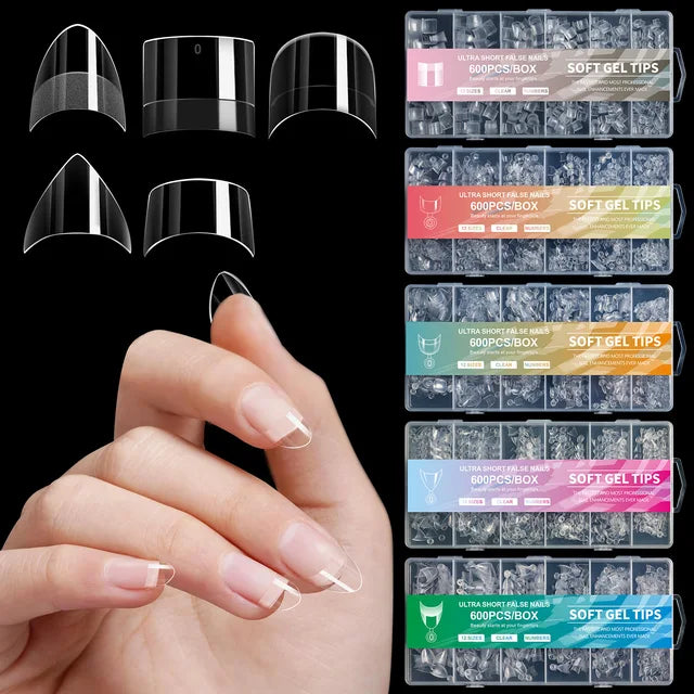 Ultra Short Soft Gel Nail Tips