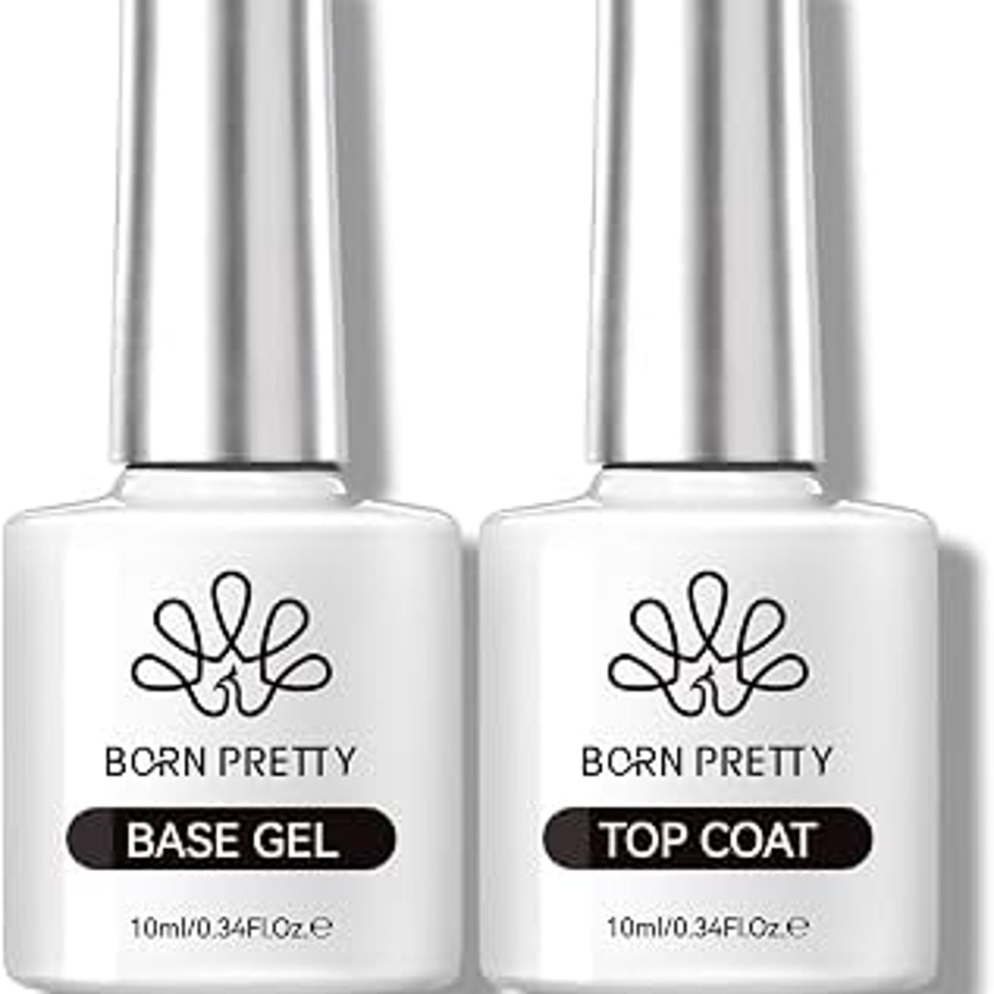 BORN PRETTY Base & Top Coat Set, 10ml, Super Glossy