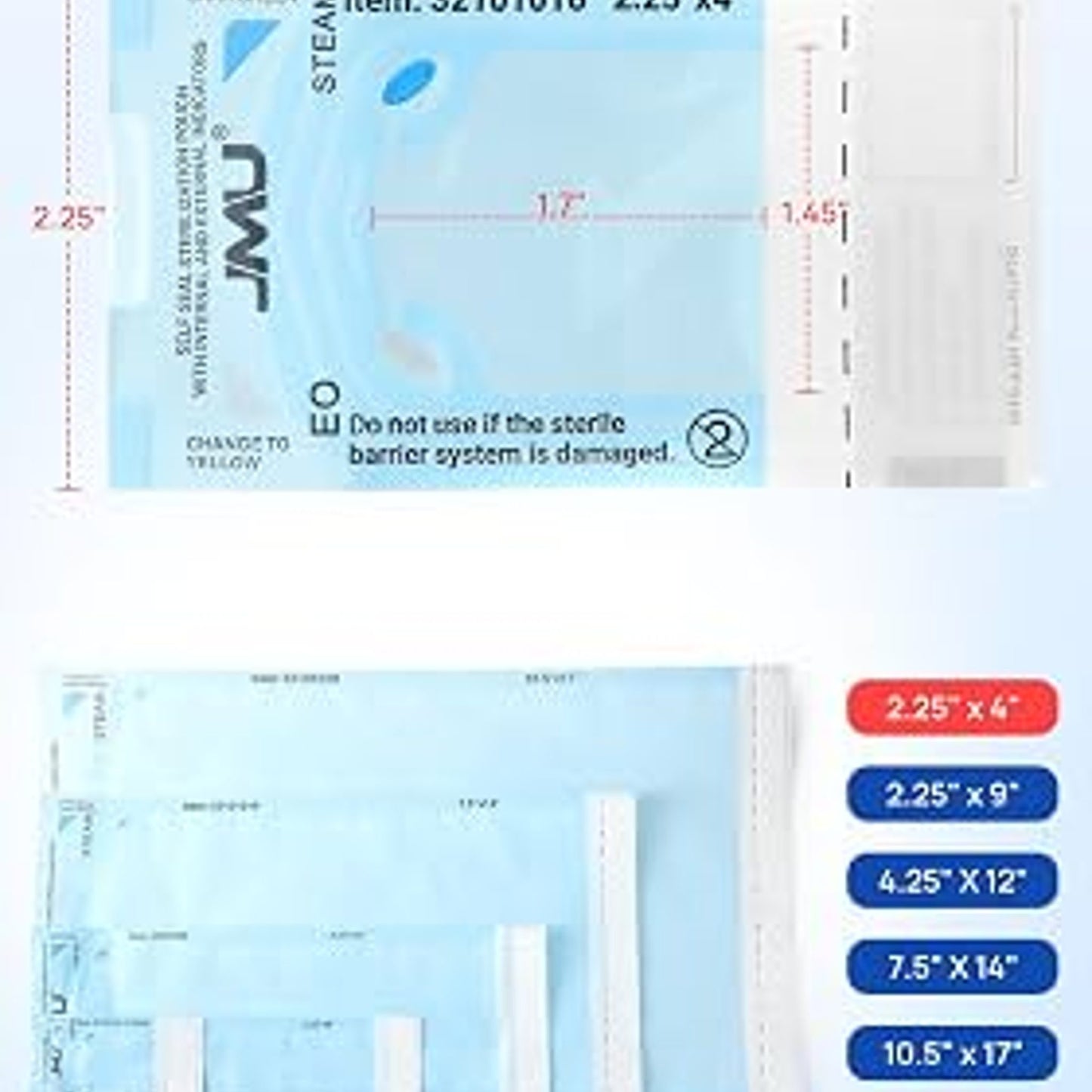 Sterilization Pouch 3.5 X 7.5 Inches 200/Box