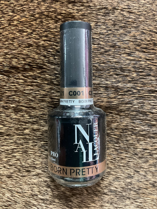 Born Pretty Piano Black Nail Lacquer