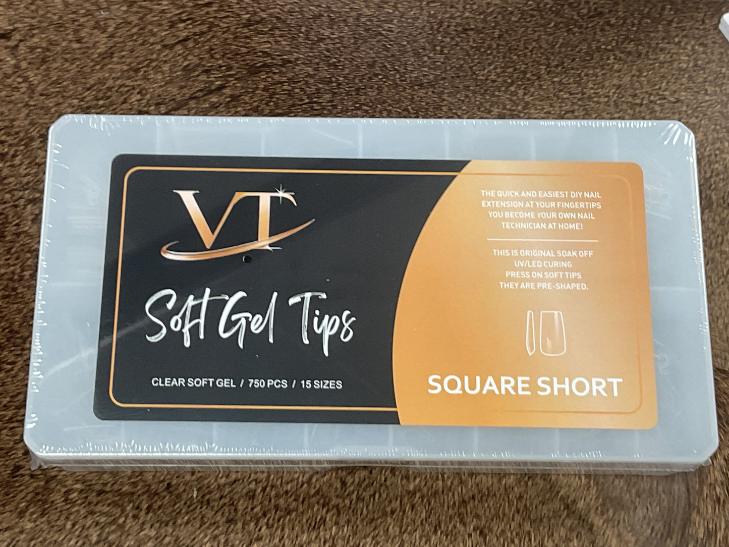 VT Soft Gel-X Tips. Square Short