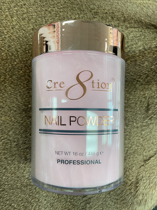 Cre8tion Professional Acrylic Nail Powder 16oz Dark Pink