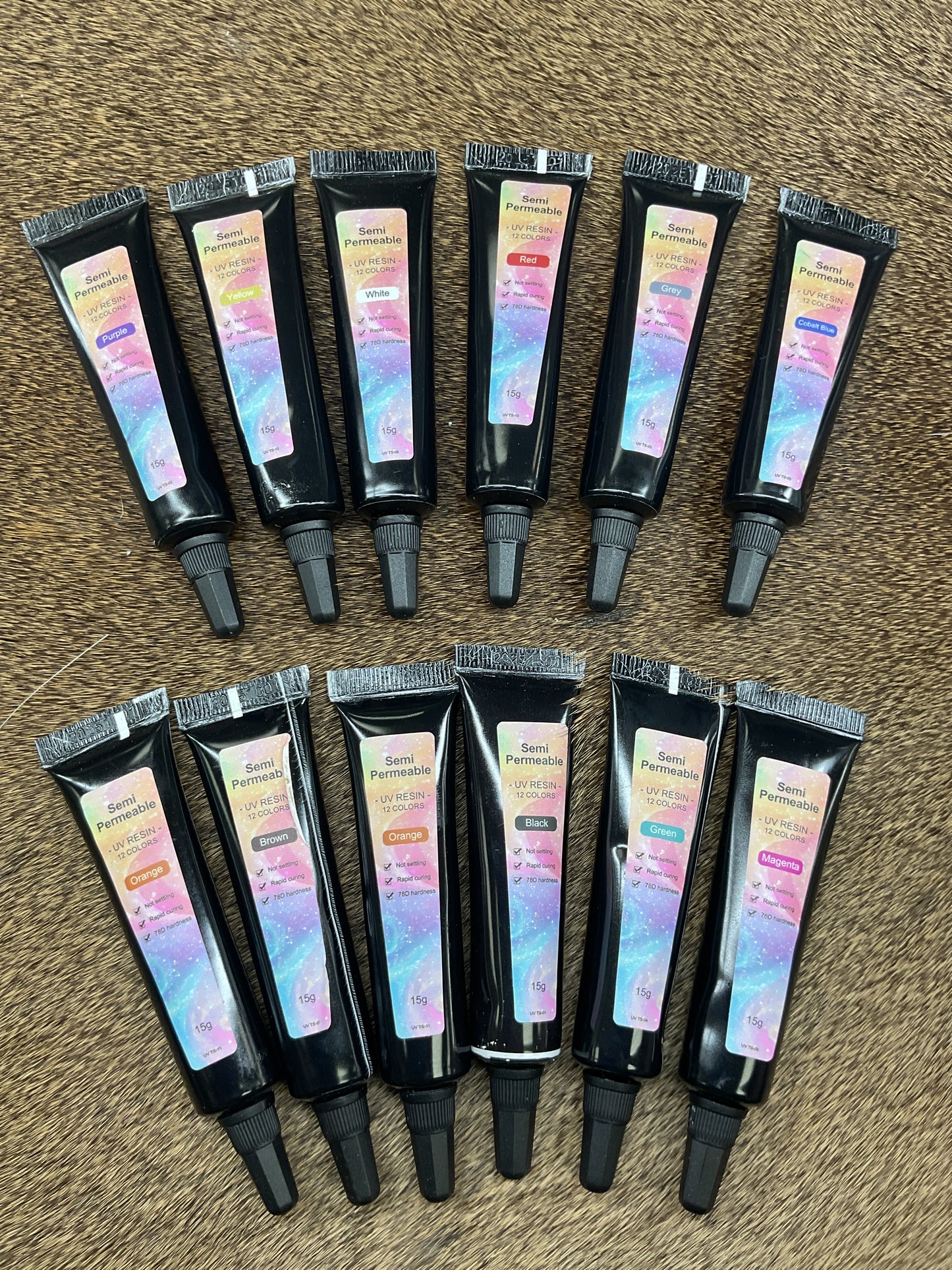 Semi-Permeable UV Nail Resin- 12 Colors