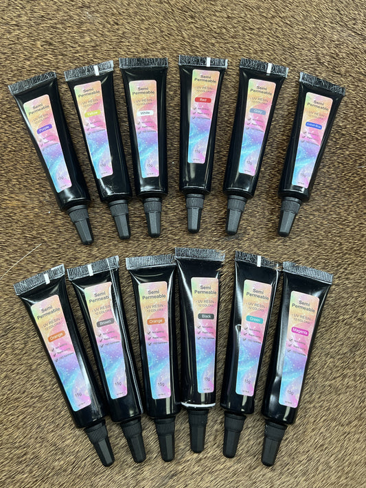 Semi-Permeable UV Nail Resin- 12 Colors