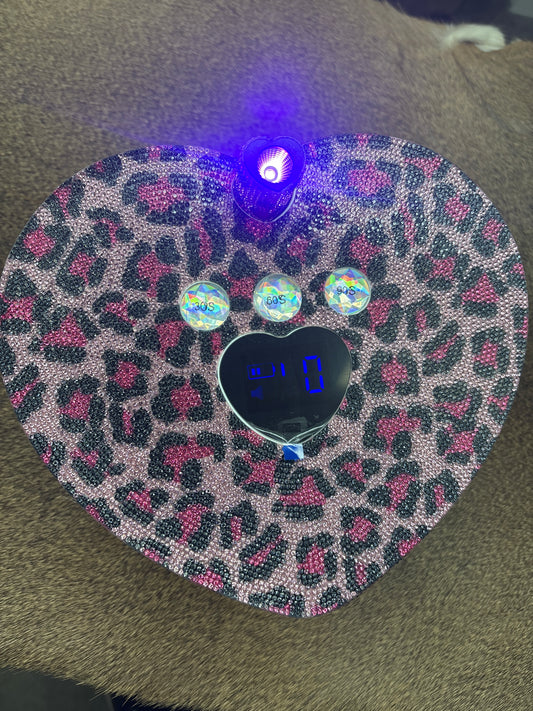 Cordless Leopard Print 86-watt Nail Lamp w/ Flash Cure