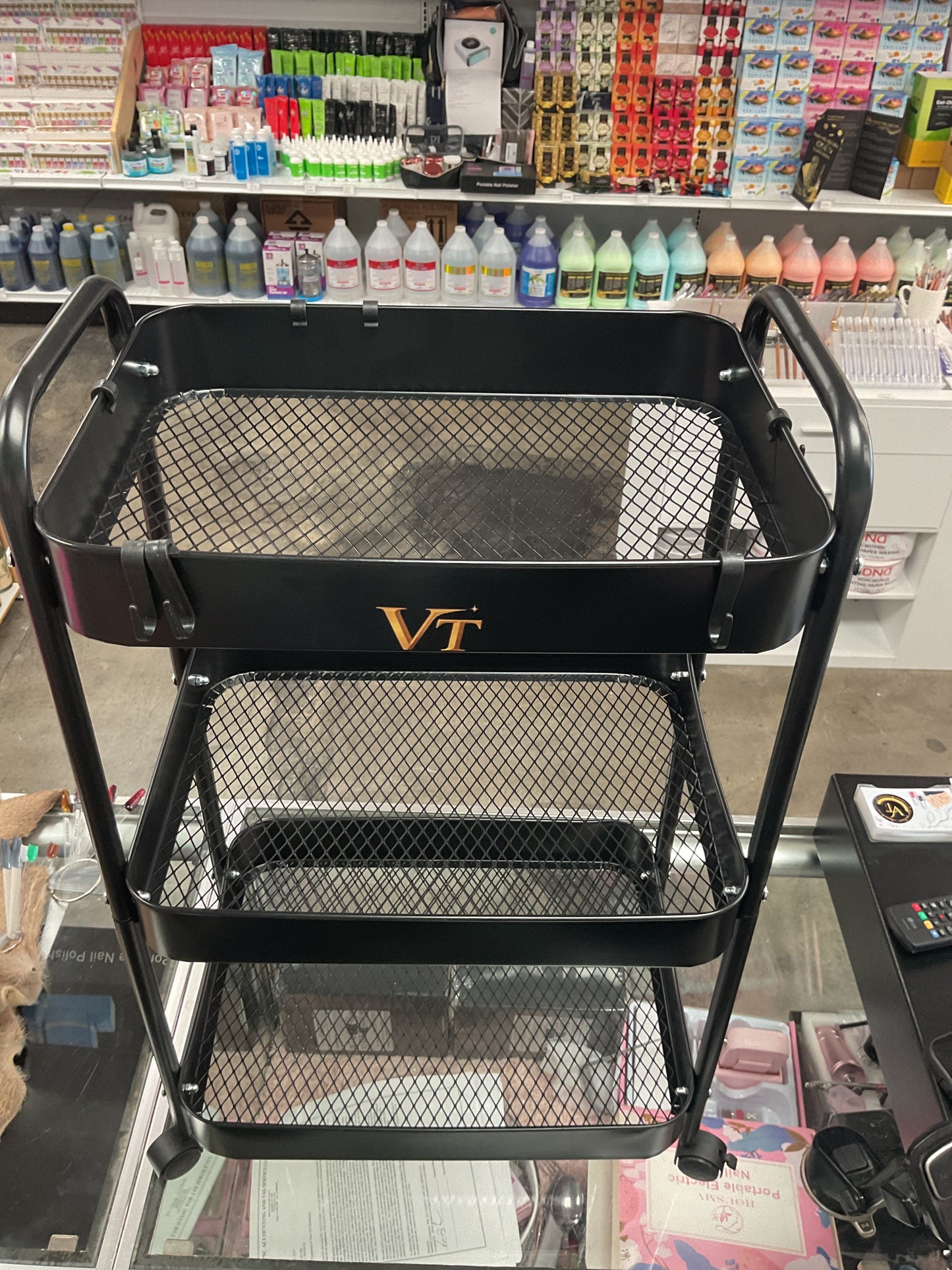 VT Three-Tier Rolling Cart