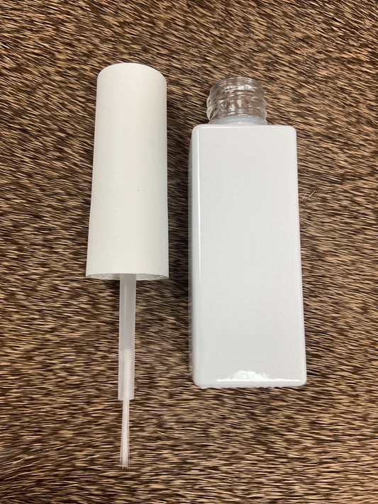 White Nail Polish Bottle (empty)