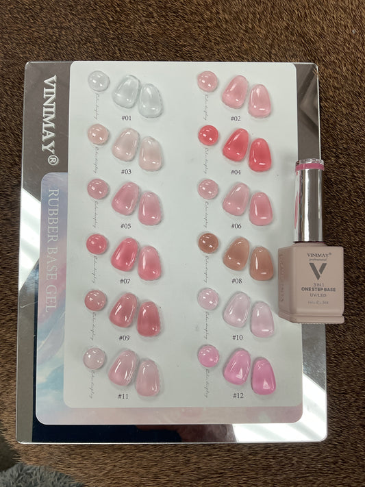 VINIMAY Rubber Base Gel Set- 12 Color