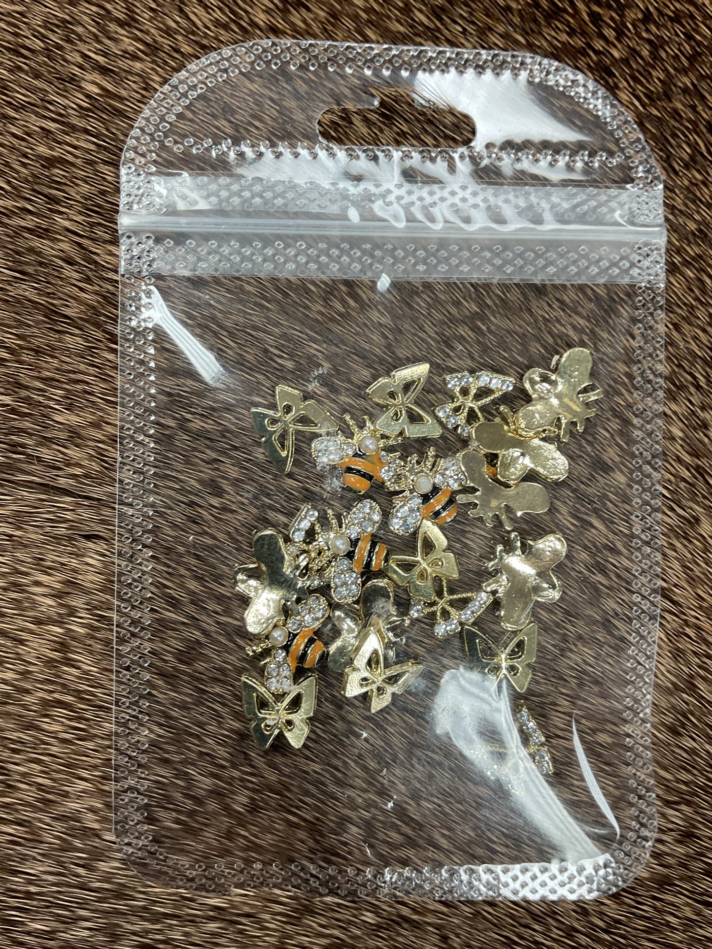 Butterfly and Bee Nail Charms