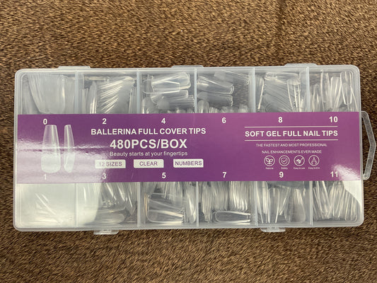 Ballerina Soft Gel Nail Tips 480pcs