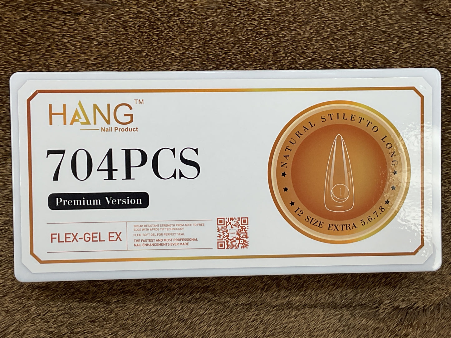 HANG Flex Gel-X  Stiletto Long Tips 704pcs