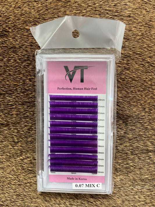 VT Purple Eyelash Extensions 0.07C