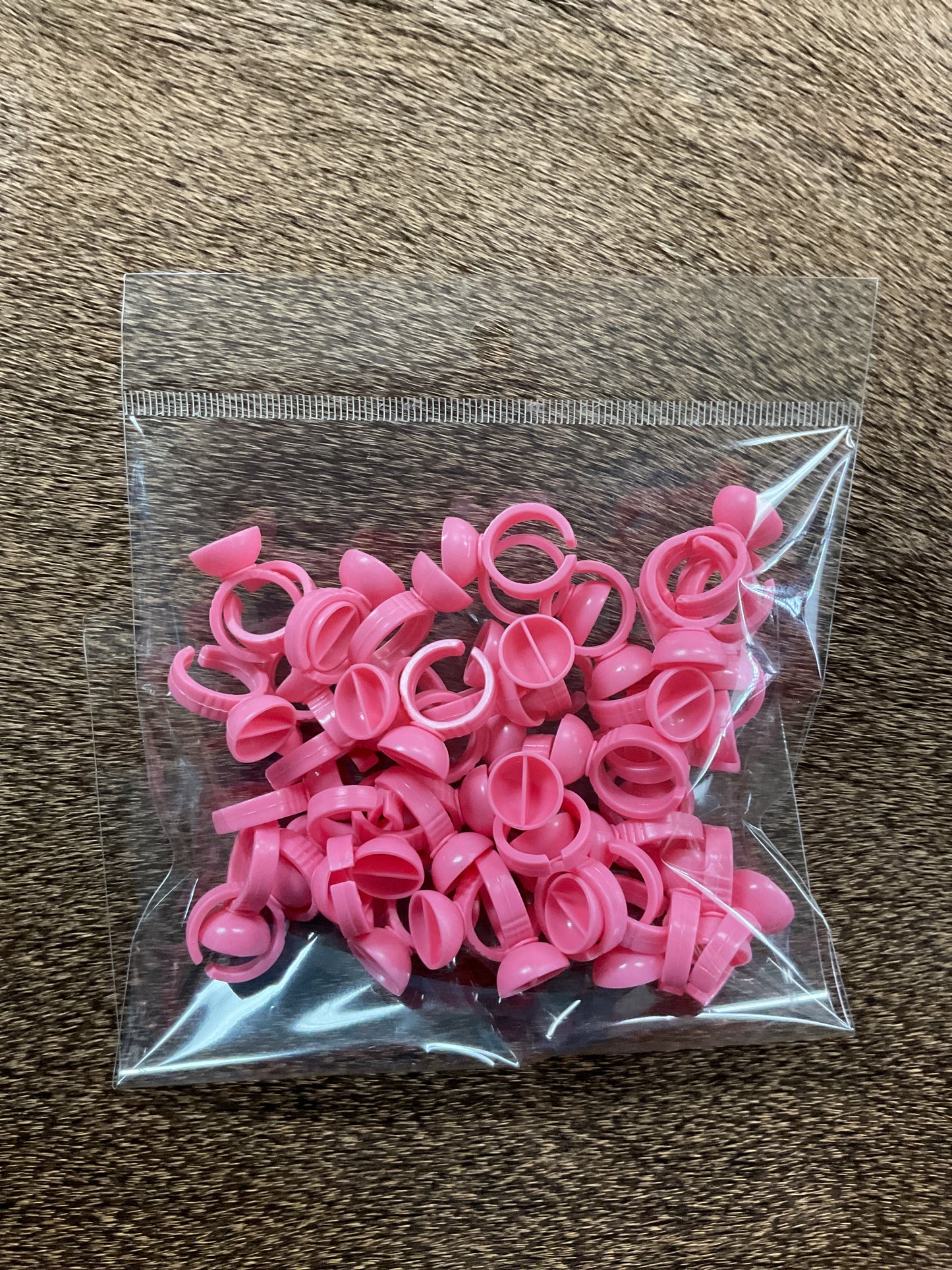 Pink Plastic Glue Cups