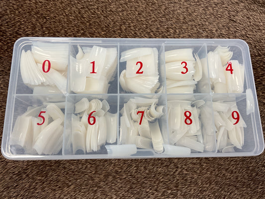 Half Cover Nail Tip Kit 500pcs