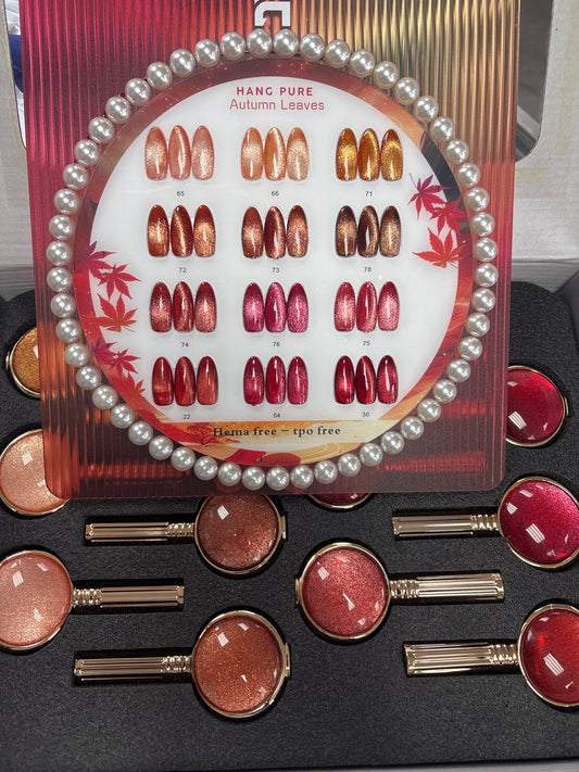 Hang Pure Autumn Leaves Gel Polish Collection- 12 Colors   Hema & TPO Free