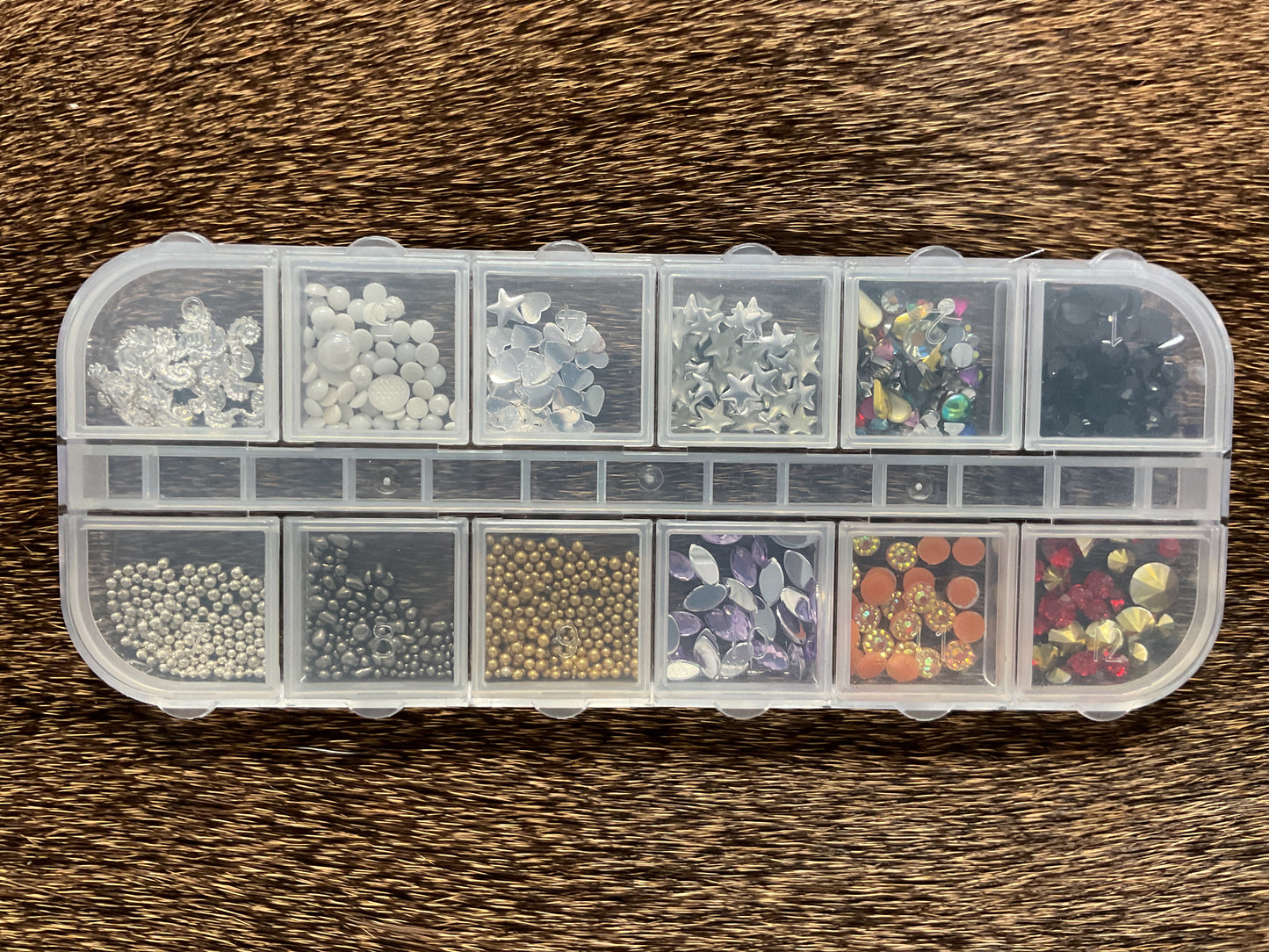 Assorted Nail Bead Organizer Box