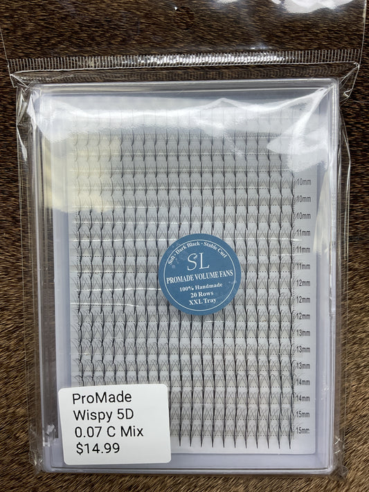 Shanel Lash ProMade Wispy Lash Fans 5D 0.07 C Mix
