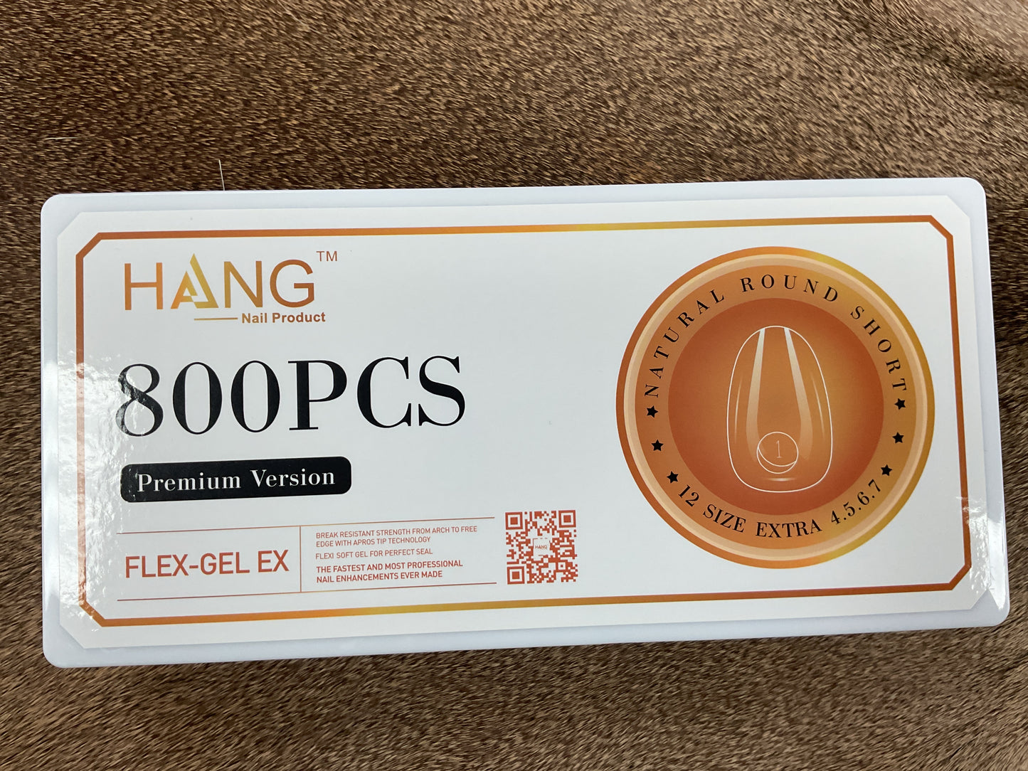 HANG Flex-Gel X Nail Tips 800PCS Round Short