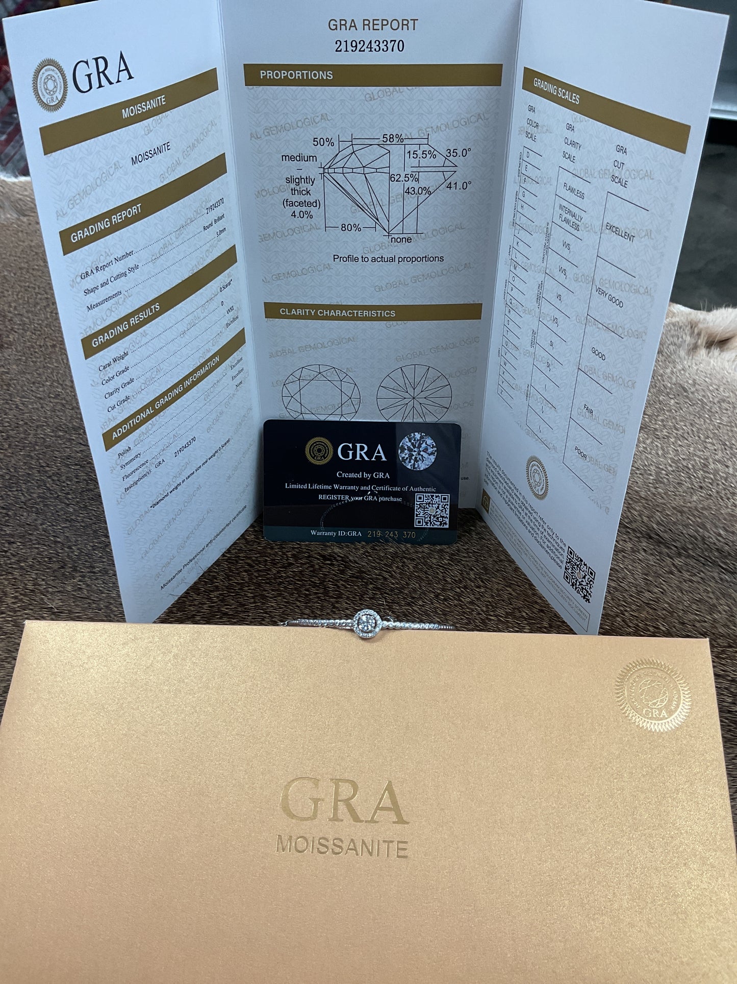 GRA Moissanite Bracelet