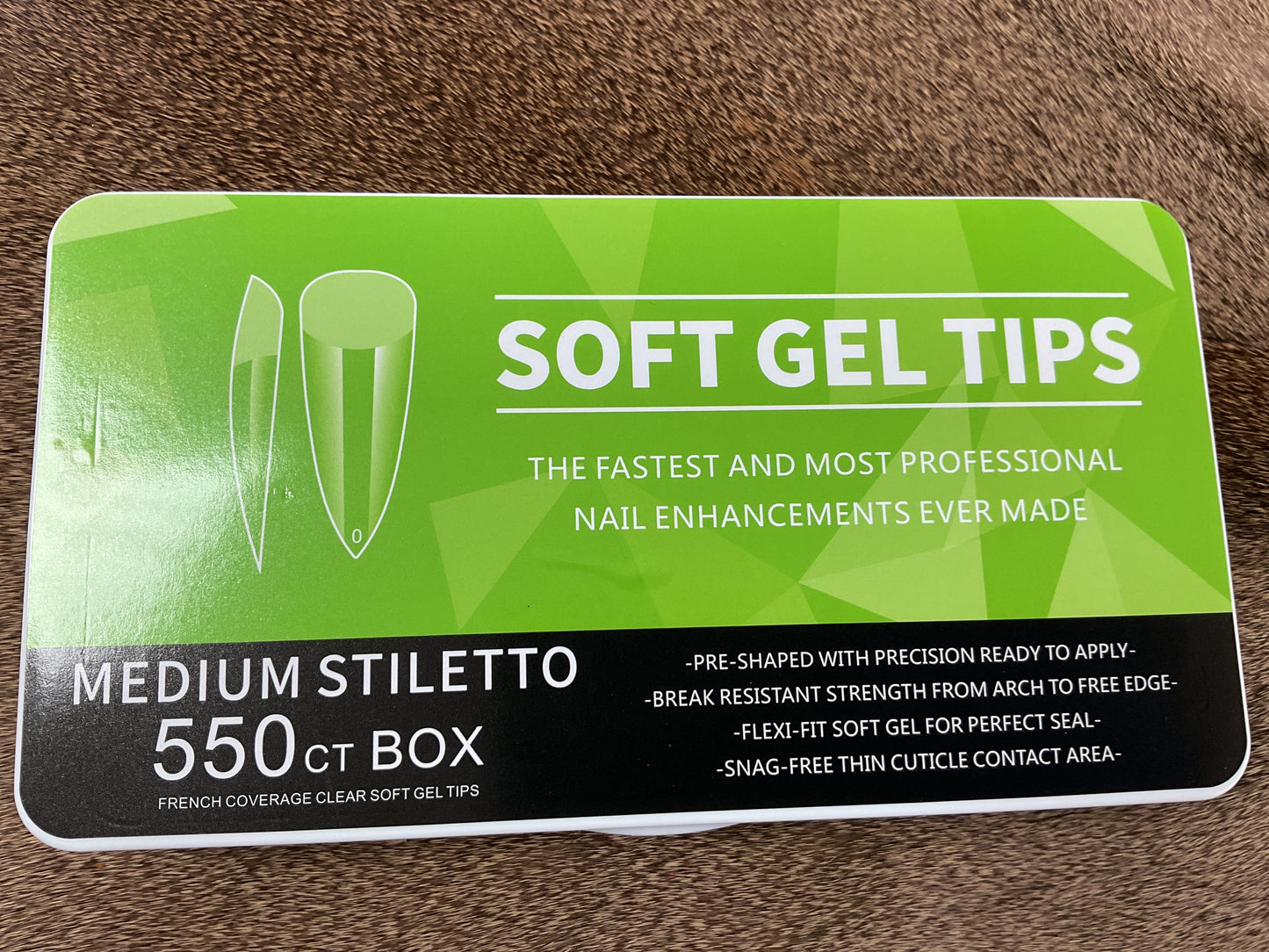 Medium Stiletto Soft Gel Tips