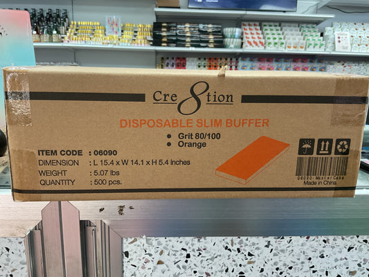 Cre8tion Disposable Slim Buffer- Case of 500