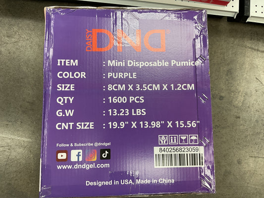 DND Mini Disposable Pumice, Purple