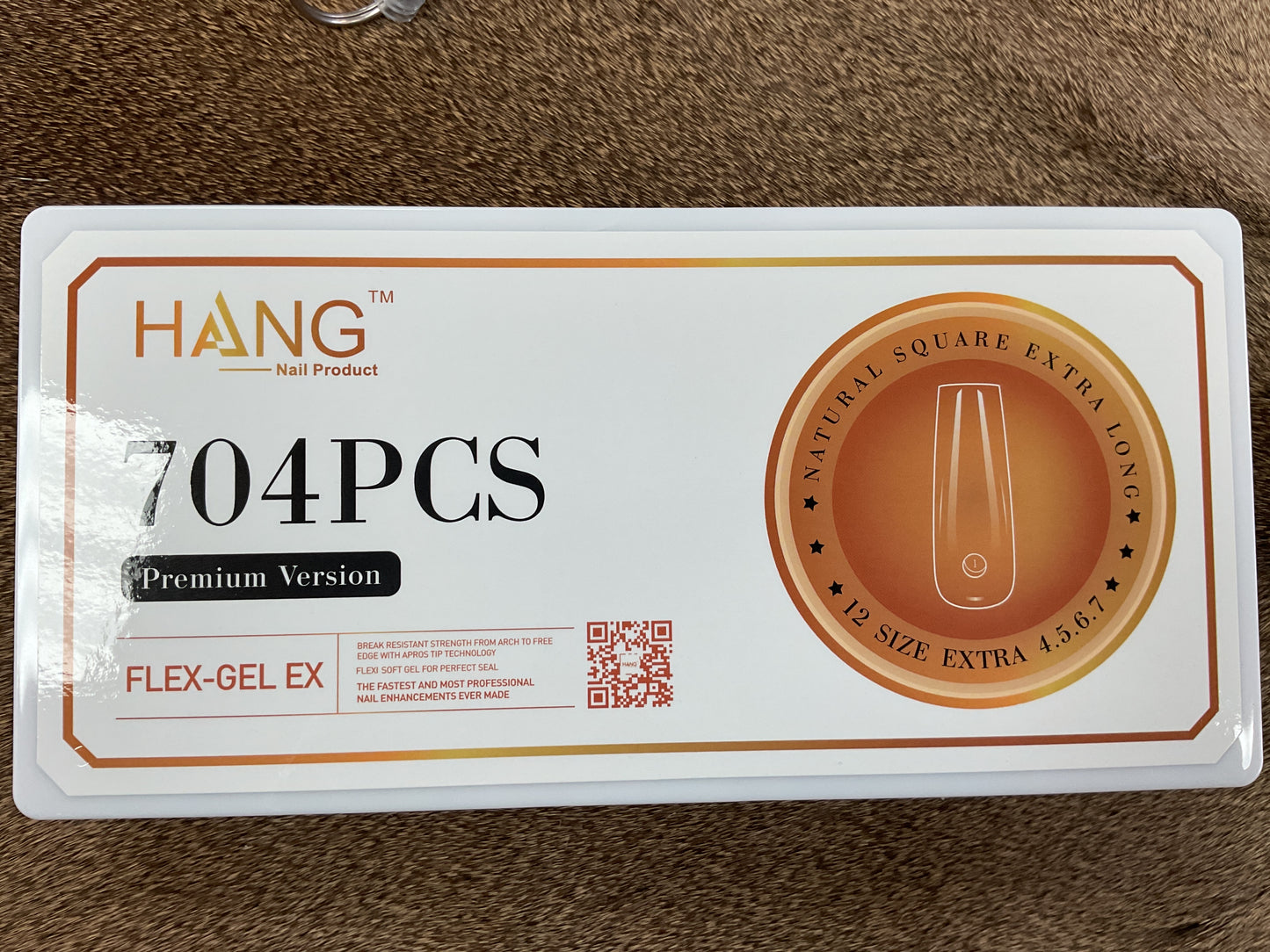 HANG Flex-Gel EX Nail Tips Square Extra Long