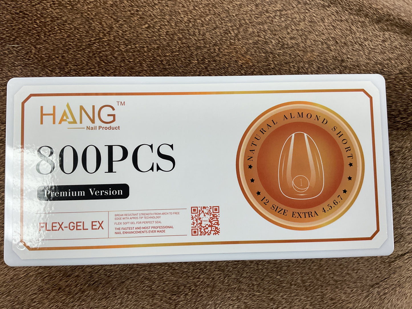 HANG Nail Flex-Gel X 800PCS Almond Short
