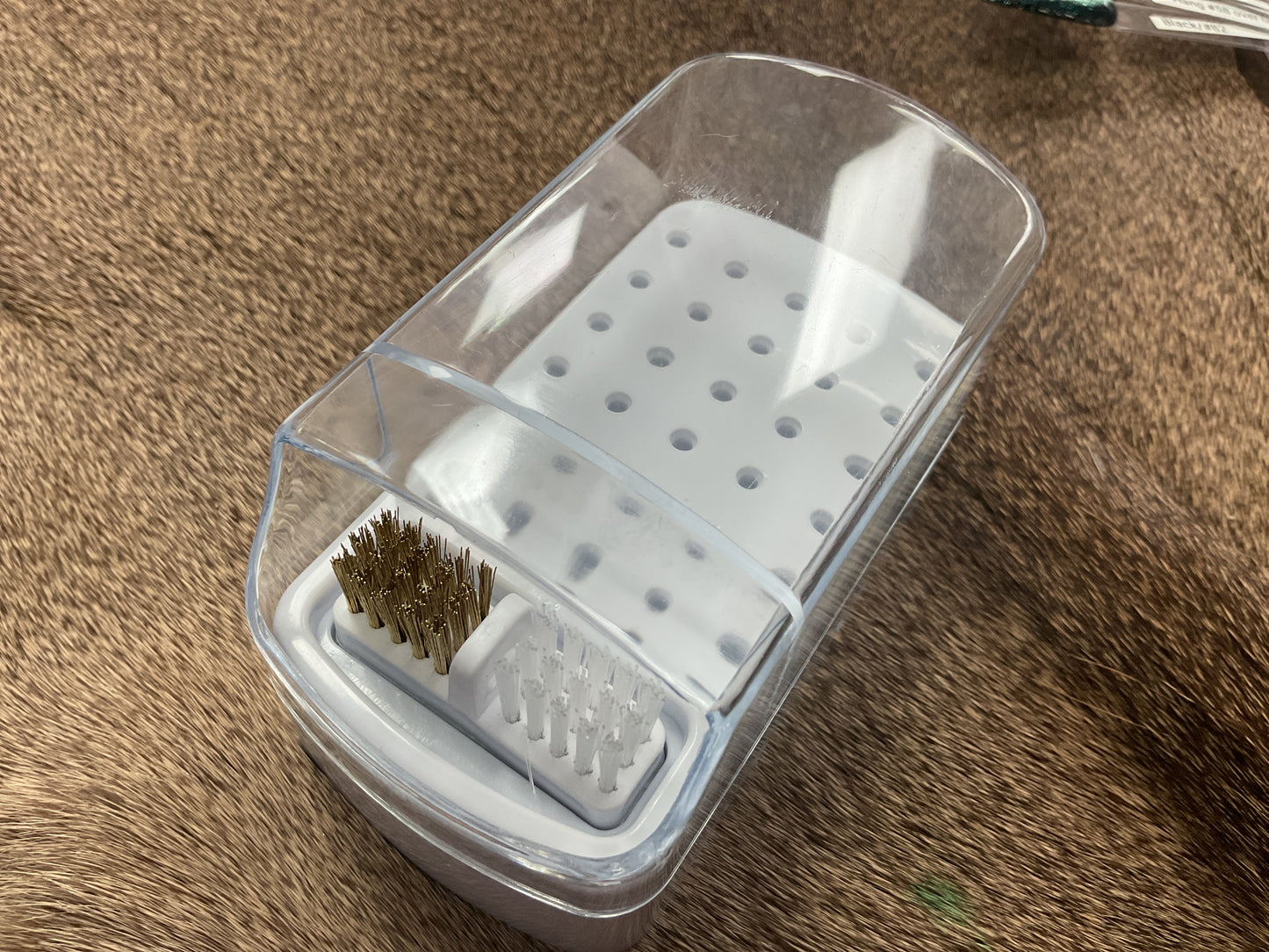 30 Hole Drill Bit Holder w/Cleaning Brush