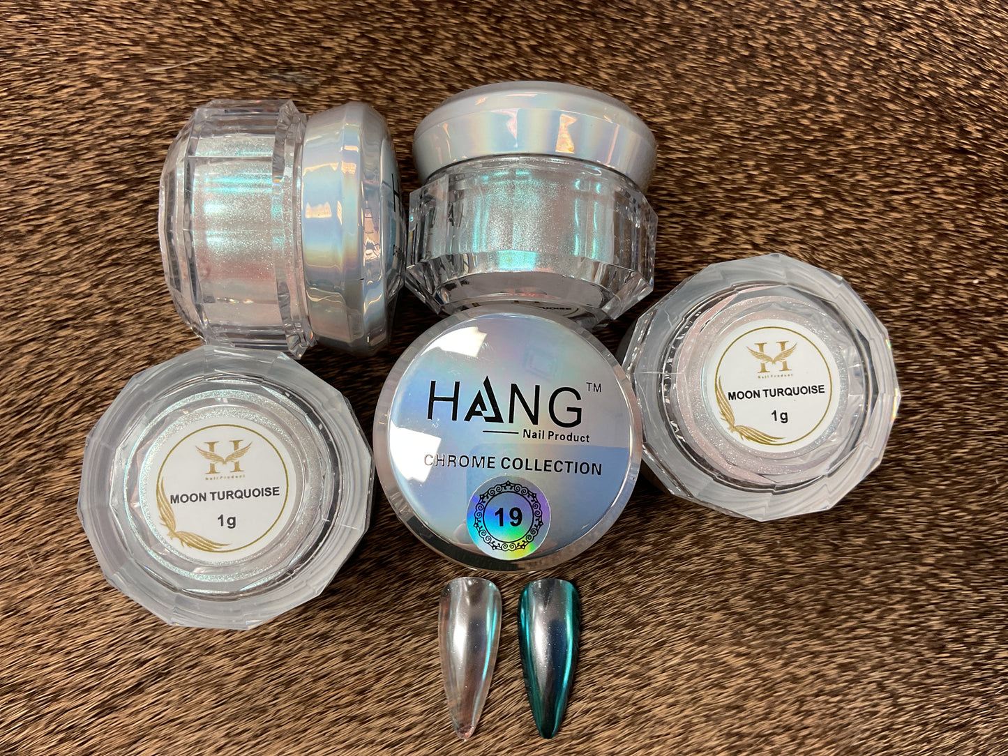 HANG Nail Chrome Powder Set #19 Moon Turquoise
