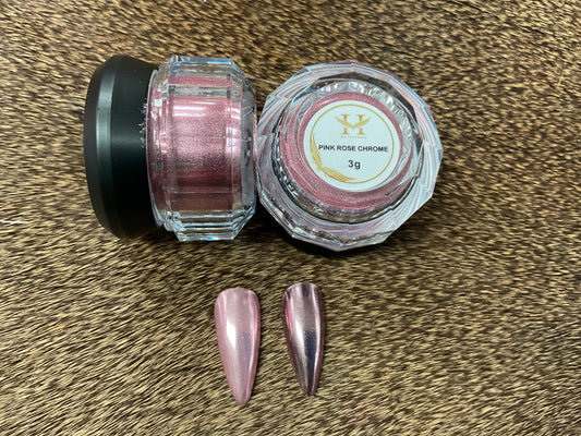 HANG Pink Rose Chrome Nail Powder #09