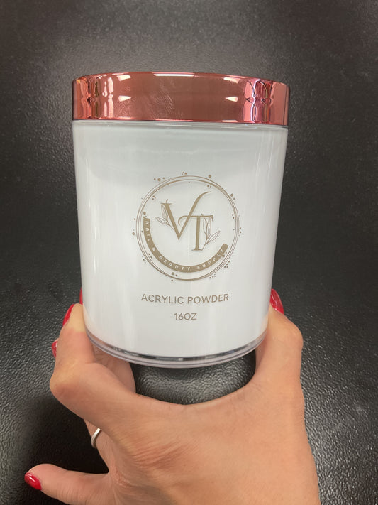 VT Beauty 16oz Acrylic Powder White