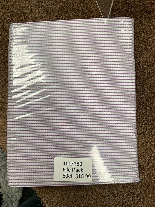 100/180 File Pack 50ct