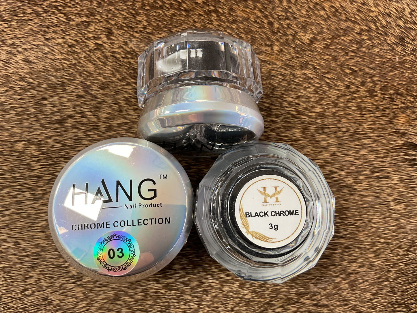 HANG Chrome Nail Powder #03 Black Chrome