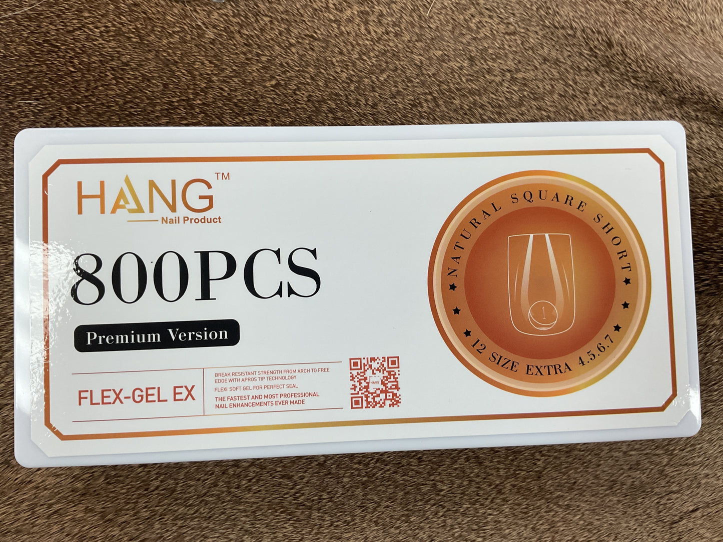 Hang Flex-Gel X Nail Tips 800PCS Square Short
