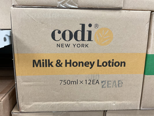 Codi Milk & Honey Lotion 750ml- Case of 12