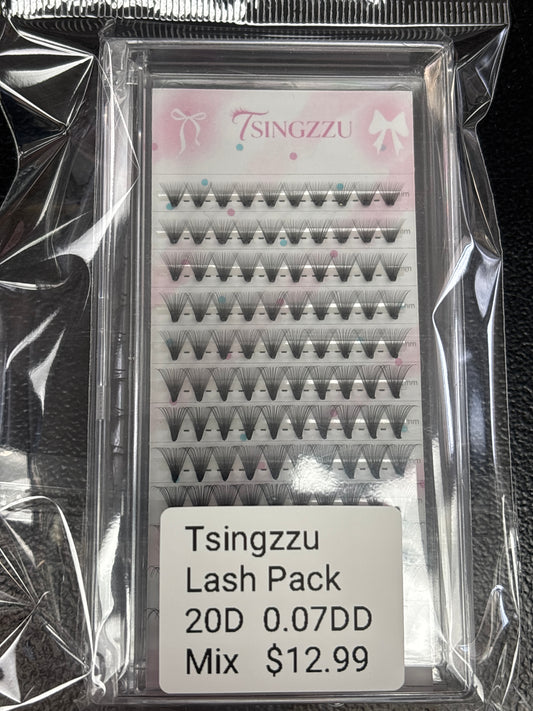 Tsingzzu Lash Pack Mix- 20D  0.07DD