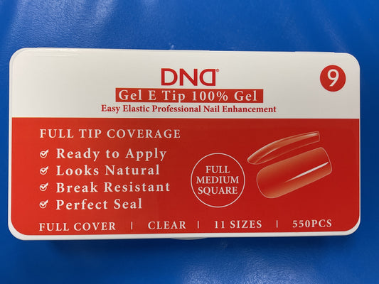 DND Gel E Tip Nails Full Medium Square #9