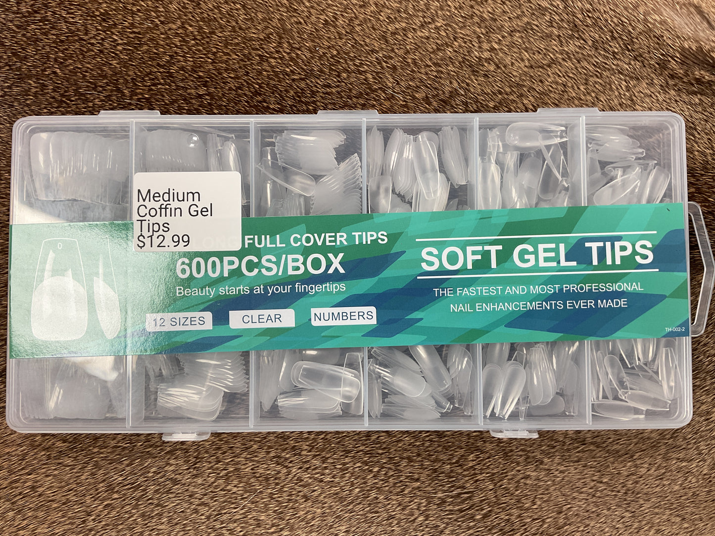 Soft Gel Medium Coffin Nail Tips 600pcs