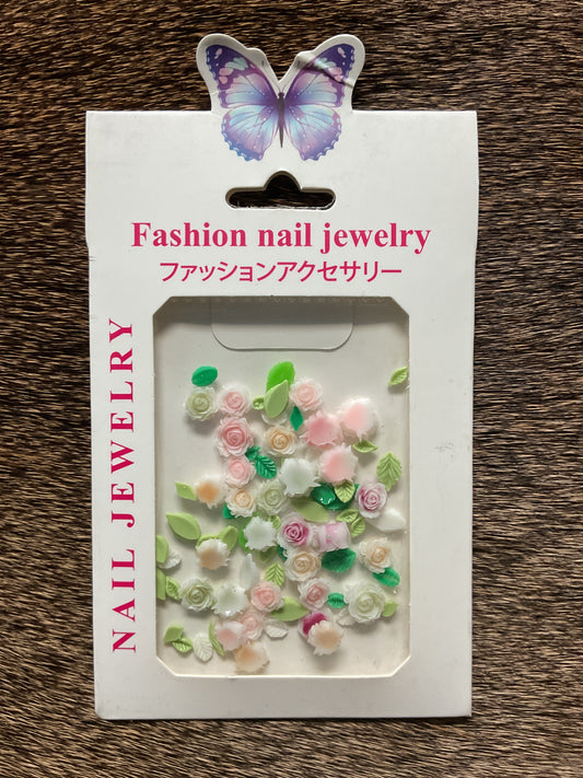 Floral Fashion Nail Jewelry Set