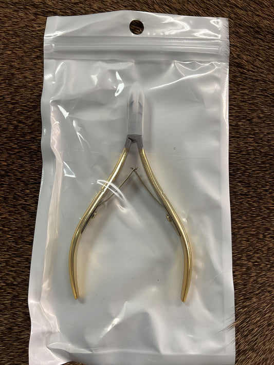 Gold-Handled Precision Cuticle Nippers