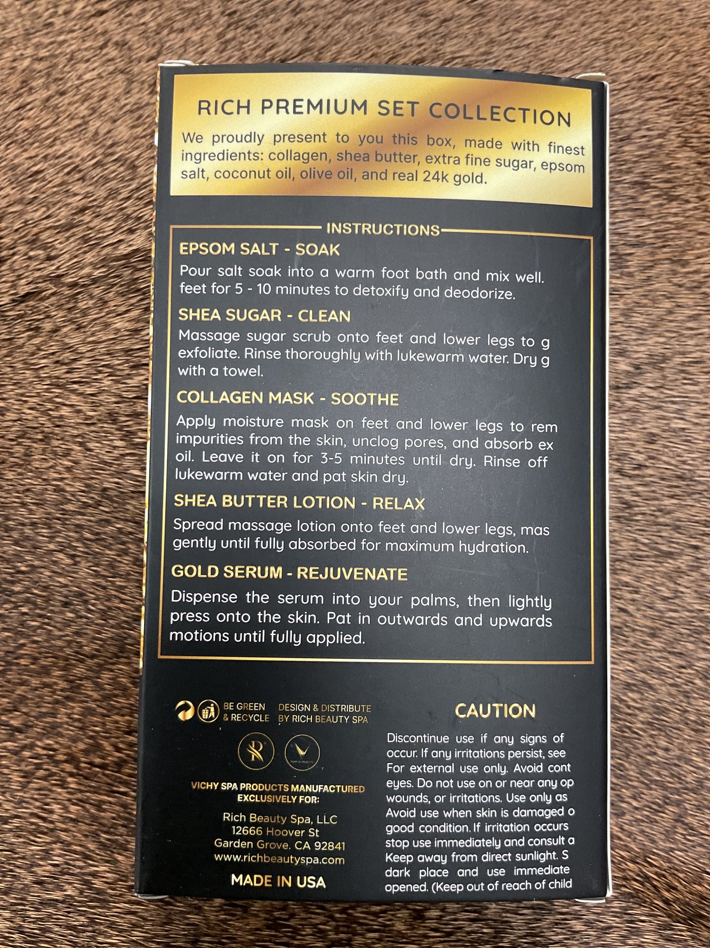 Rich Beauty Spa 24K Gold 4-Step Pedi