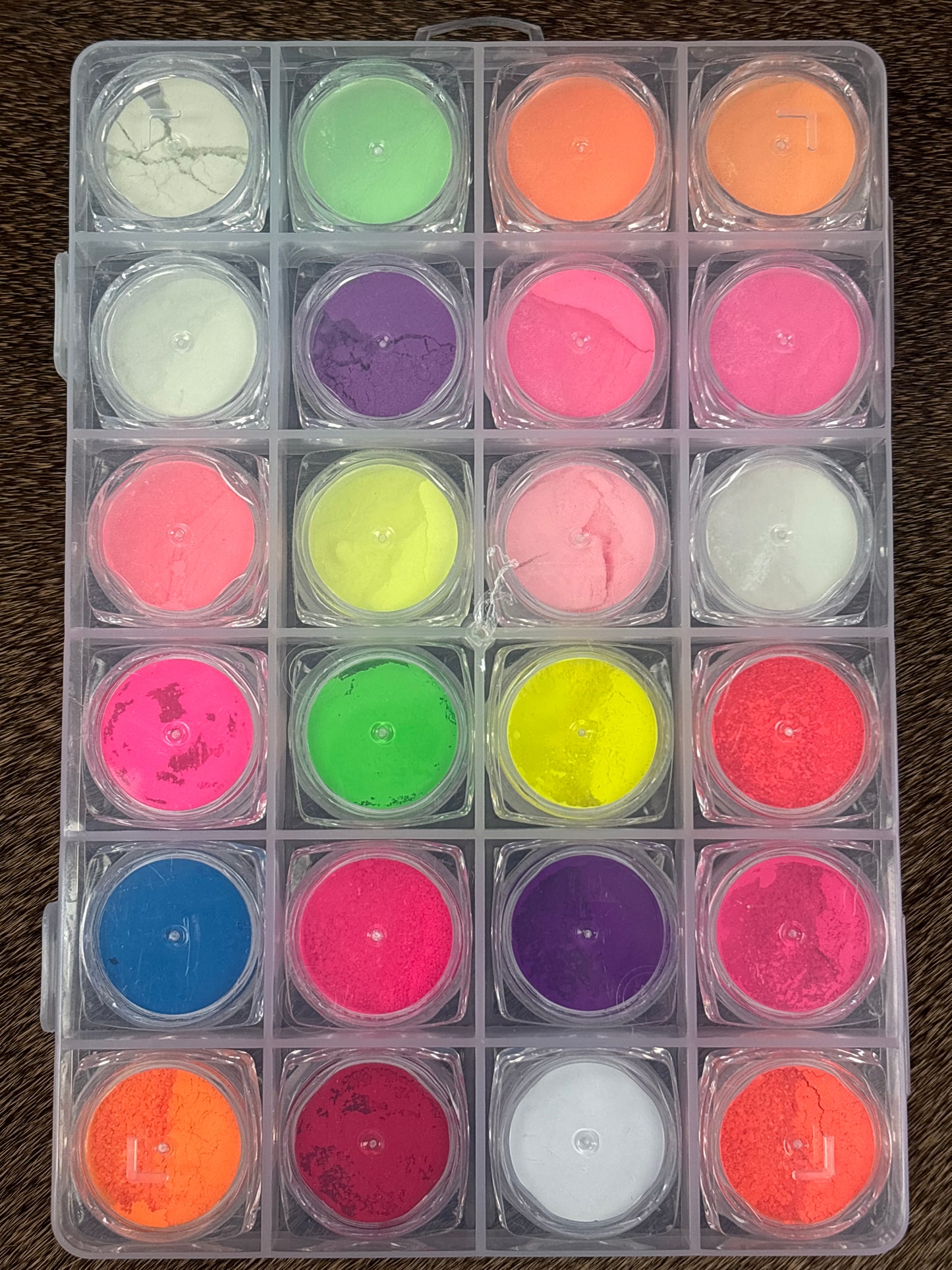 Chrome Resin Powder Set.  Glow-in-the-Dark